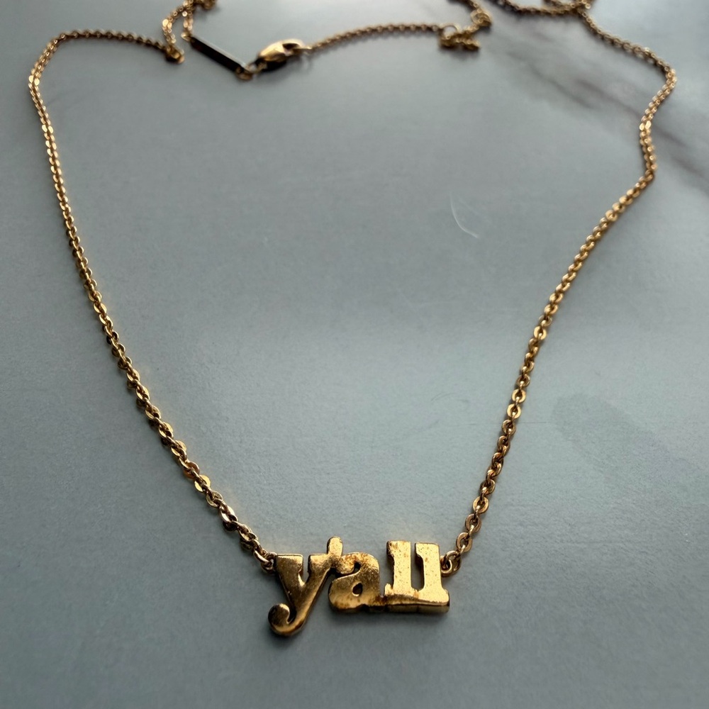 Gold 'Y'all' Necklace 18K Gold Vermeil KENDRA SCOTT